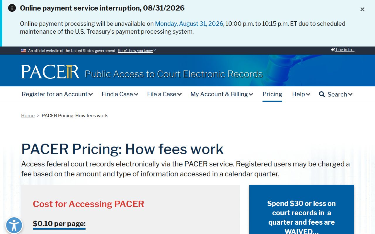 Medina County court records federal PACER access distinction